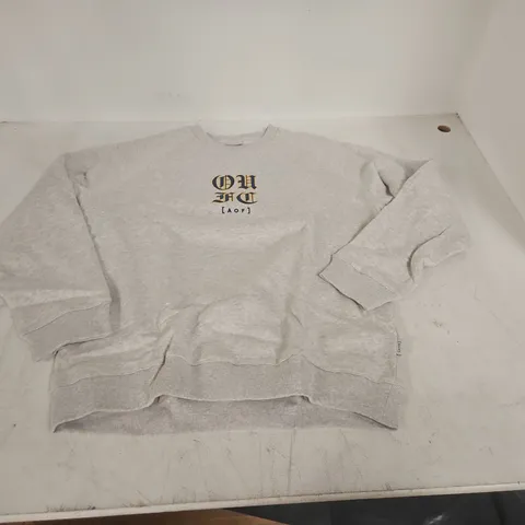 AOF GREY CREW JUMPER - XXL