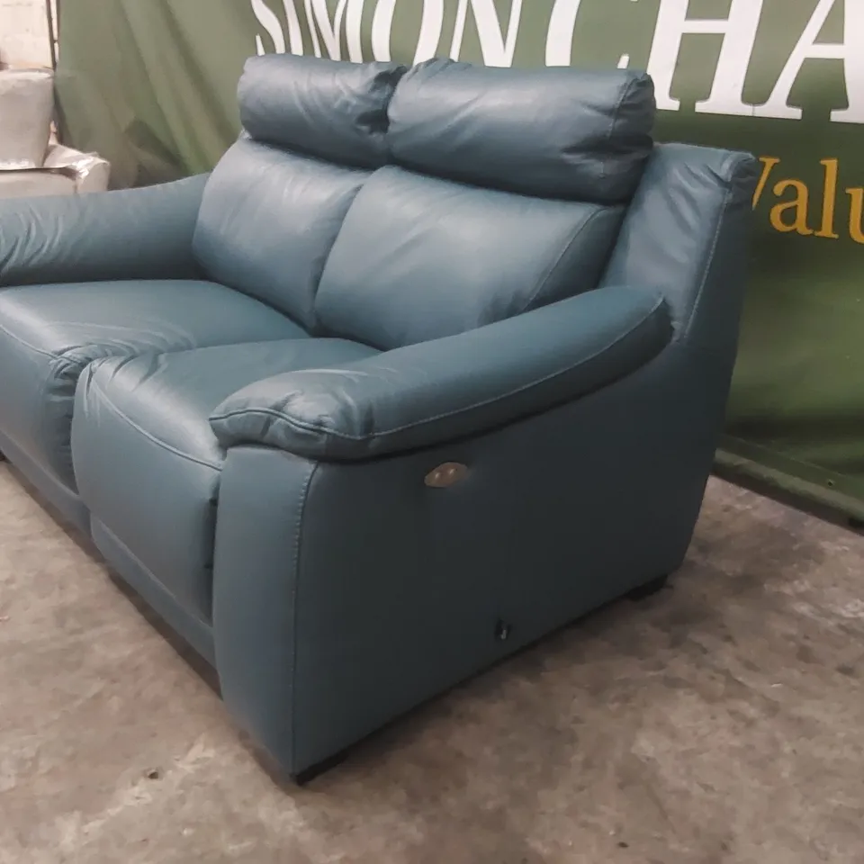 QUALITY DESIGNER LAYAHNA 169CM GENUINE LEATHER PILLOW TOP ARM RECLINING SOFA