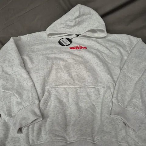 WHITE FOX BOUTIQUE GREY MARL OVERSIZED HOODIE – L/XL