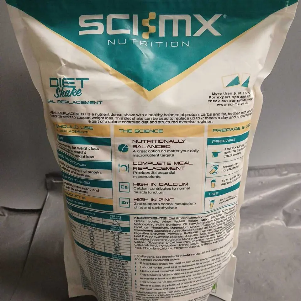 SCIMX DIET SHAKE 1KG MEAL REPLACEMENT - VANILLA