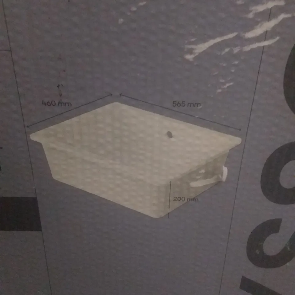 BOXED LARGE CERAMIC KITCHEN SINK 460X565MM