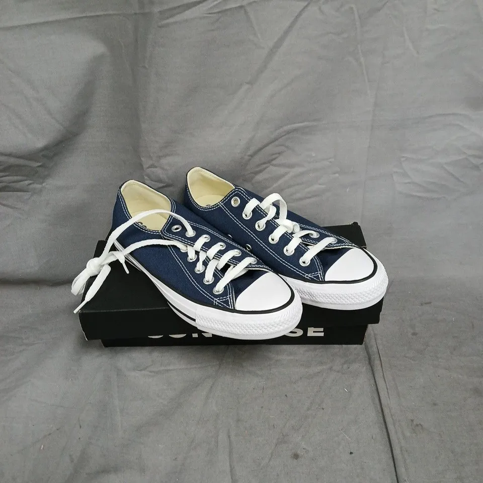 CONVERSE ALL STAR OX NAVY SNEAKERS – UNISEX - UK 5