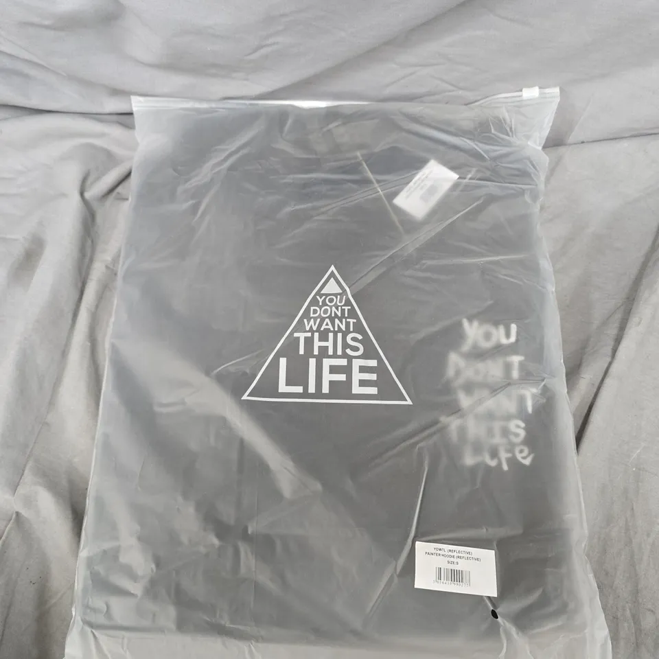 YOU DON'T WANT THIS LIFE PAINTER HOODIE (REFLECTIVE) – SIZE S