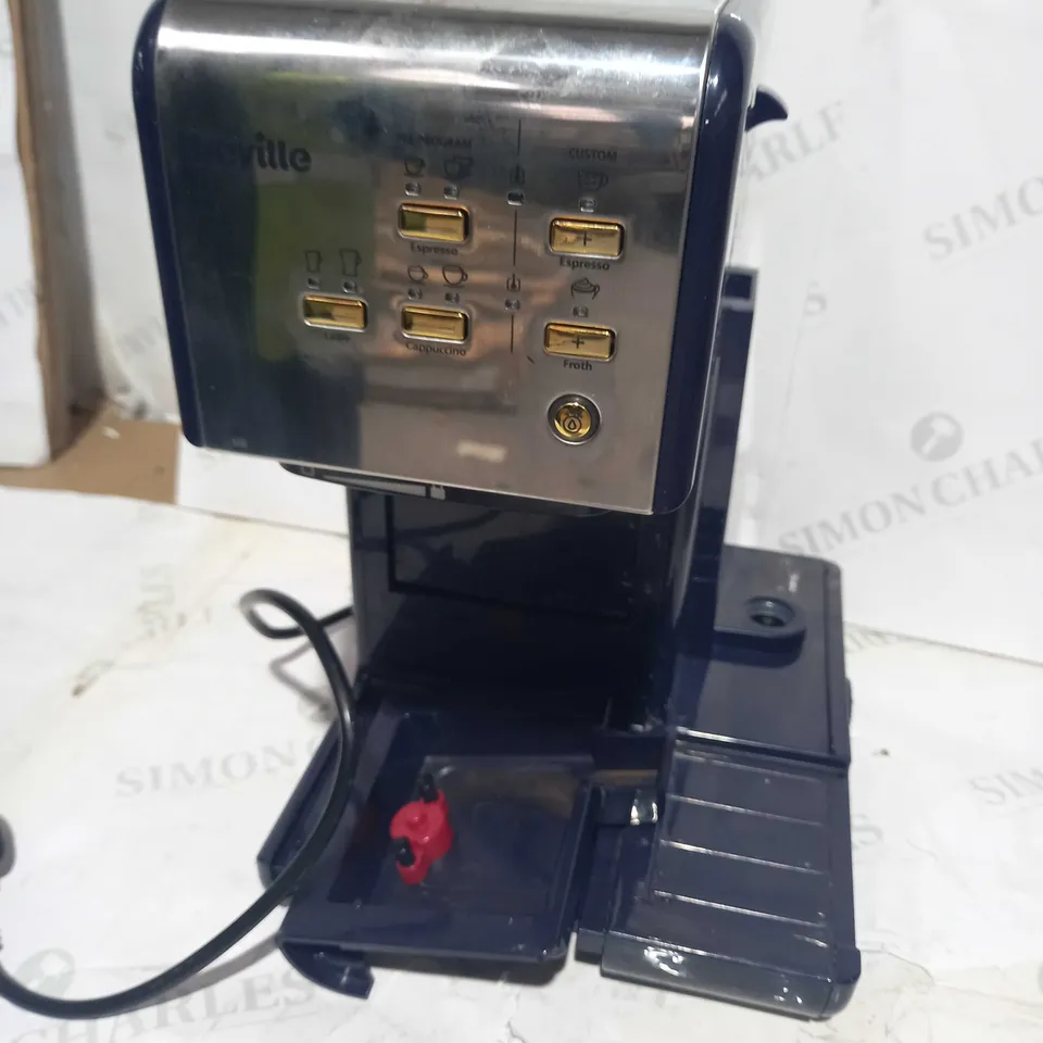 BREVILLE ONE-TOUCH COFFEEHOUSE COFFEE MACHINE - NAVY BLUE