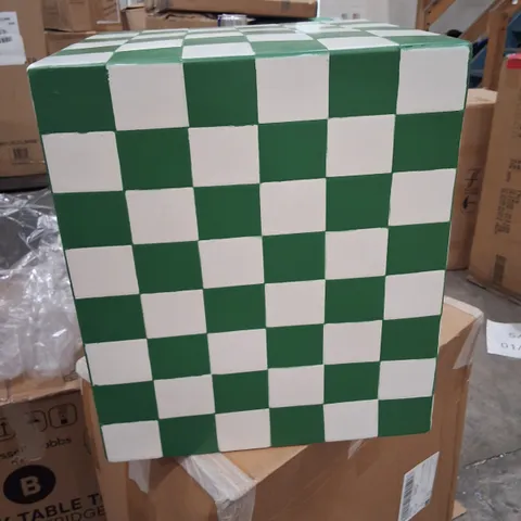 BOXED NEW GEORGE HOME GREEN TILE SIDE TABLE