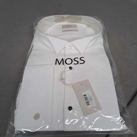 SEALED MOSS SLIM FIT WHITE SHIRT - 17 1/2 INCH NECK