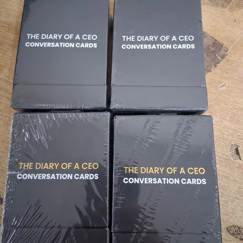 FOUR BOXED AND SEALED THE DIARY OF A CEO CONVERSATION CARDS