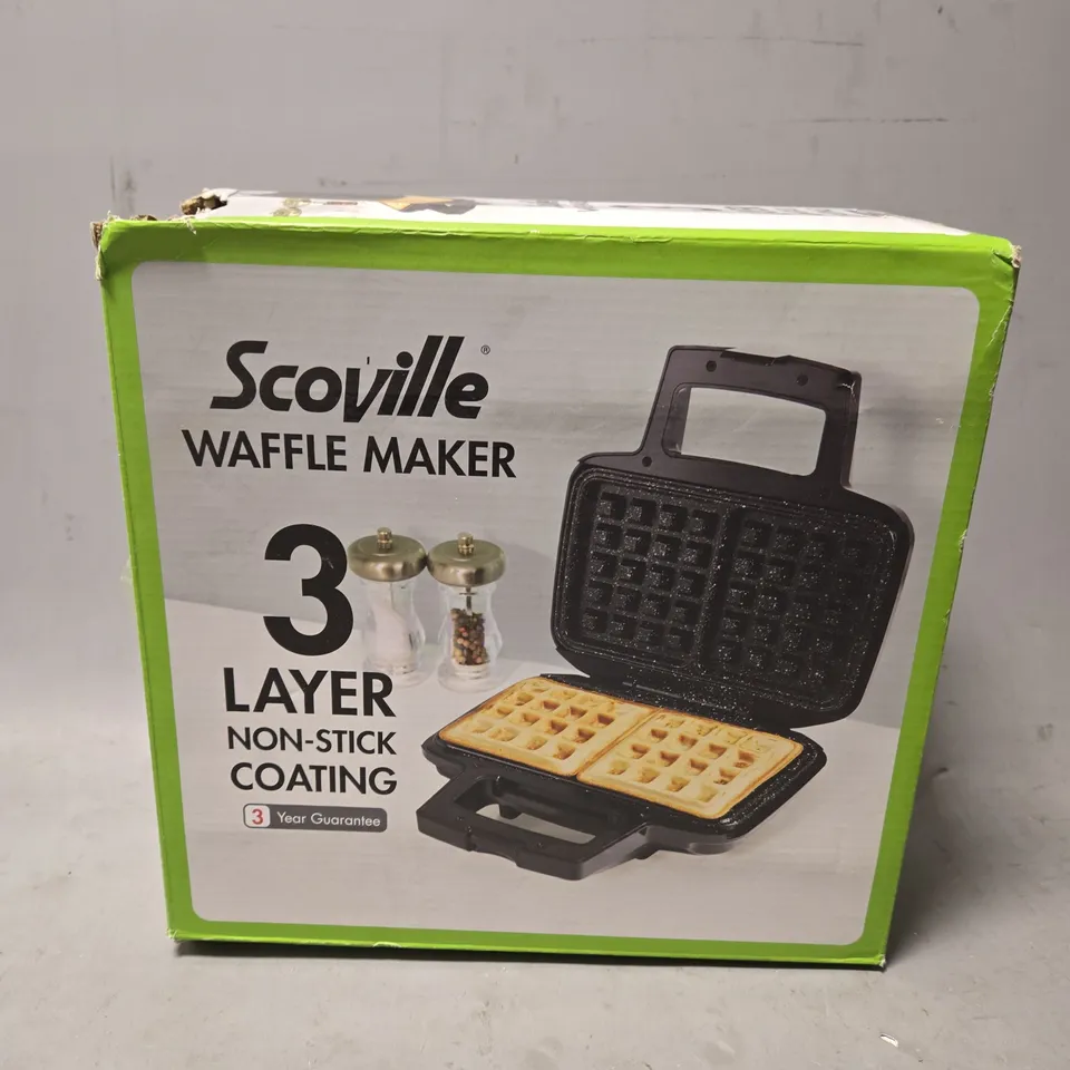 BOXED SCOVILLE WAFFLE MAKER 