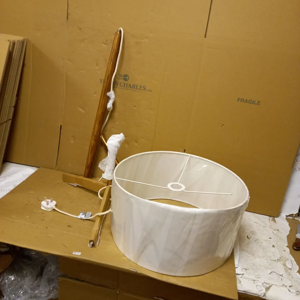 BOXED JOHN LEWIS SPINDLE FLOOR LAMP