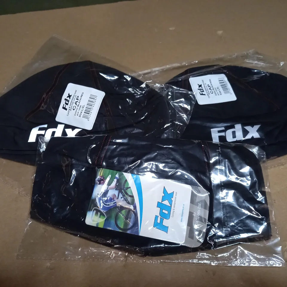3X FDX 8U BLACK THERMAL WINDPROOF WINTER CYCLING SKULL CAP L/XL 
