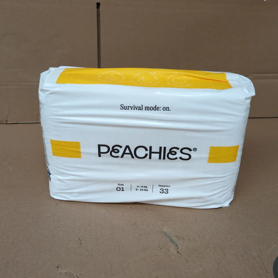 PEACHIES SIZE 01 4-6KG (33 NAPPIES)