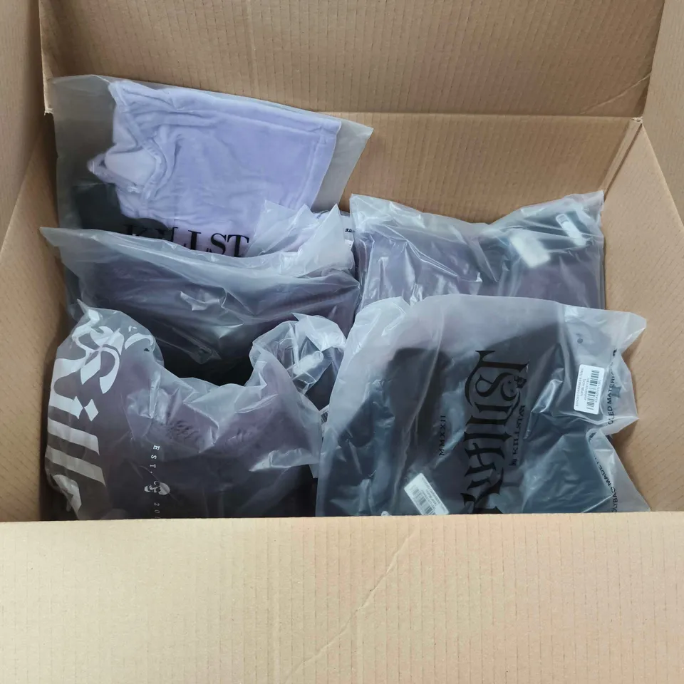 LOT OF APPROXIMATELY 24 ASSORTED BRAND NEW KILLSTAR CLOTHING ITEMS TO INCLUDE SIN ZIP TOPS AND DARKNESS TUNICS - VARIOUS SIZES
