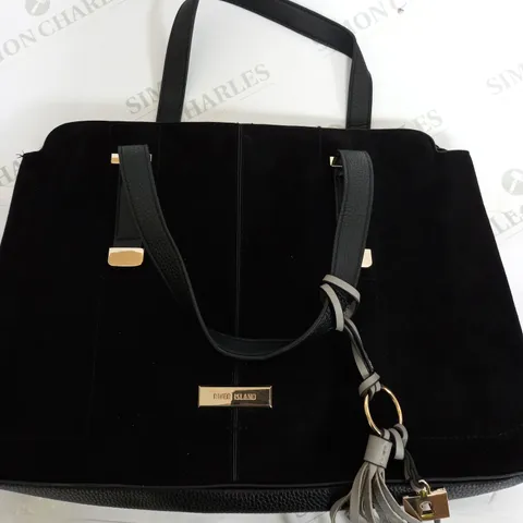 RIVER ISLAND LARGE HANDBAG IN BLACK