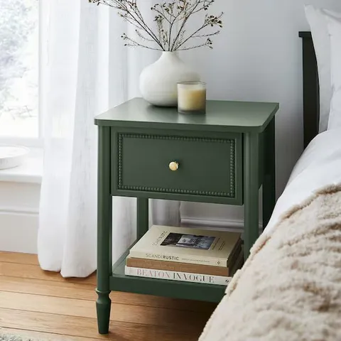 DARCY SIDE TABLE UK229 GREEN 711 X 480 X 136MM BOXED