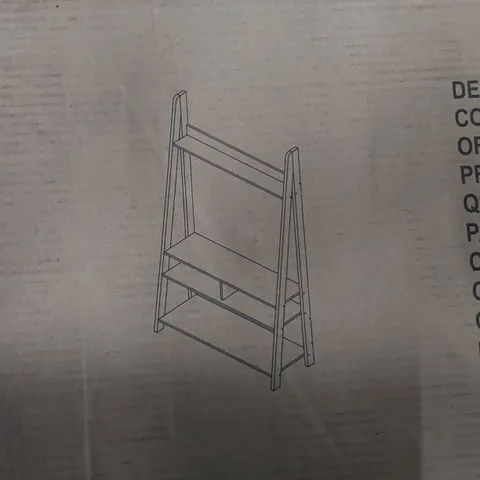 BOXED TIVA LADDER TV UNIT - OAK (1 BOX)