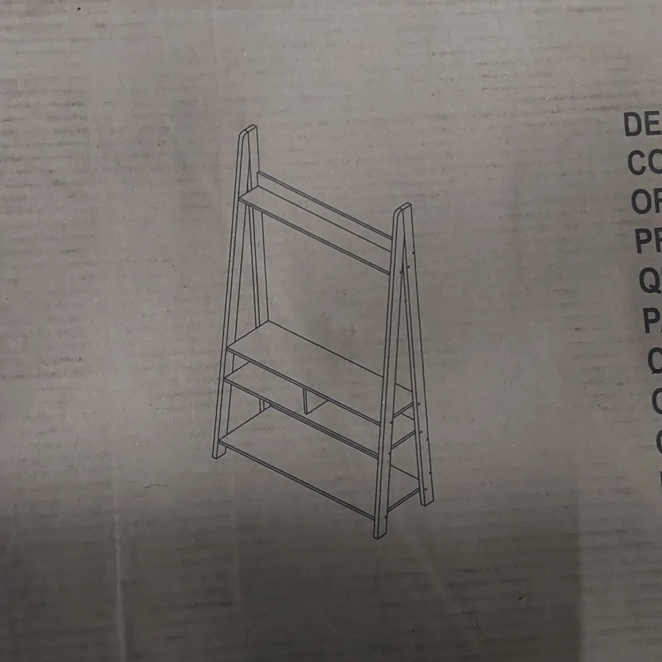 BOXED TIVA LADDER TV UNIT - OAK (1 BOX)