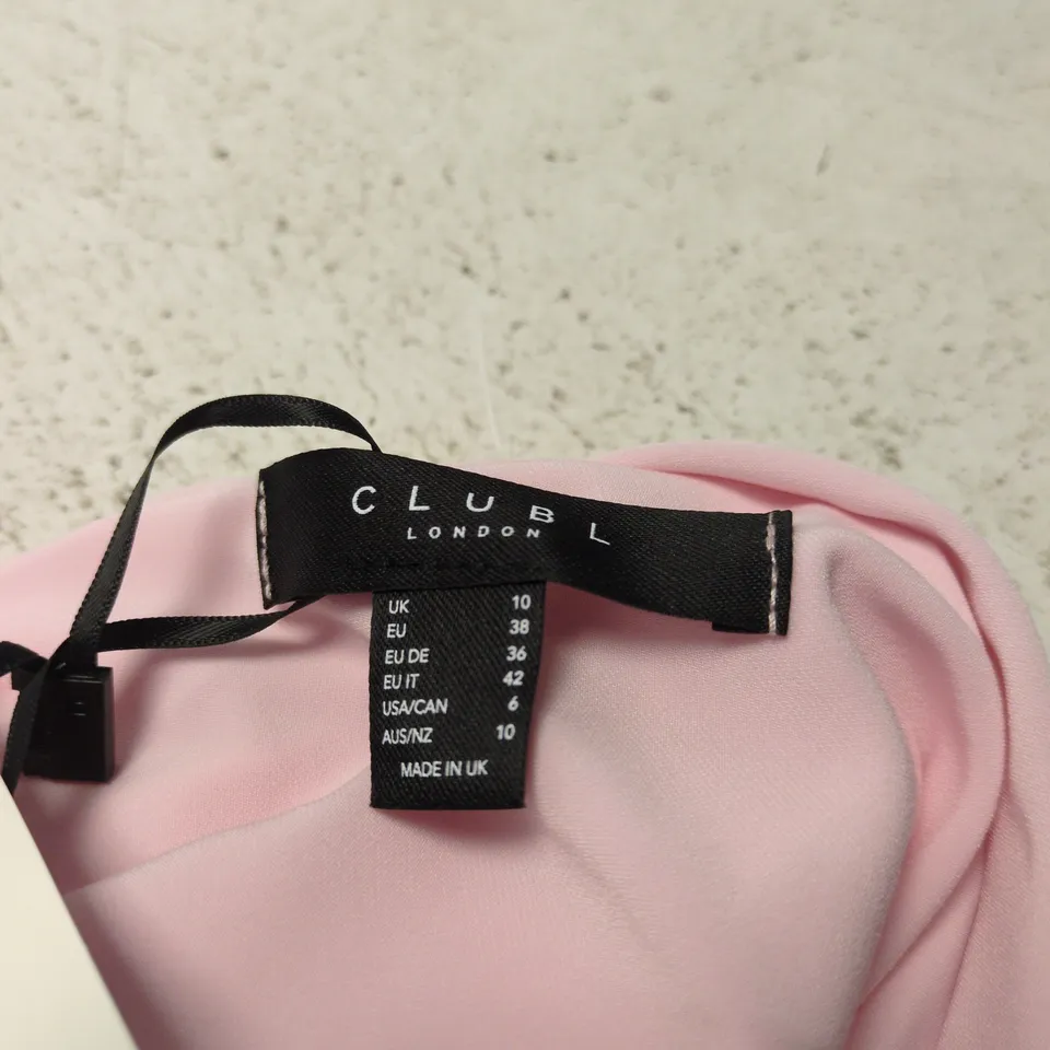 CLUB L LONDON PINK MAXI DRESS – UK 10