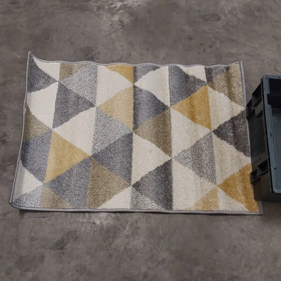 ANNABELL CREAM/GREY/GOLD RUG // 60 X 90CM