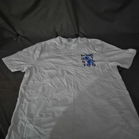 BOYS GET SAD TOO WHITE TEE SIZE M