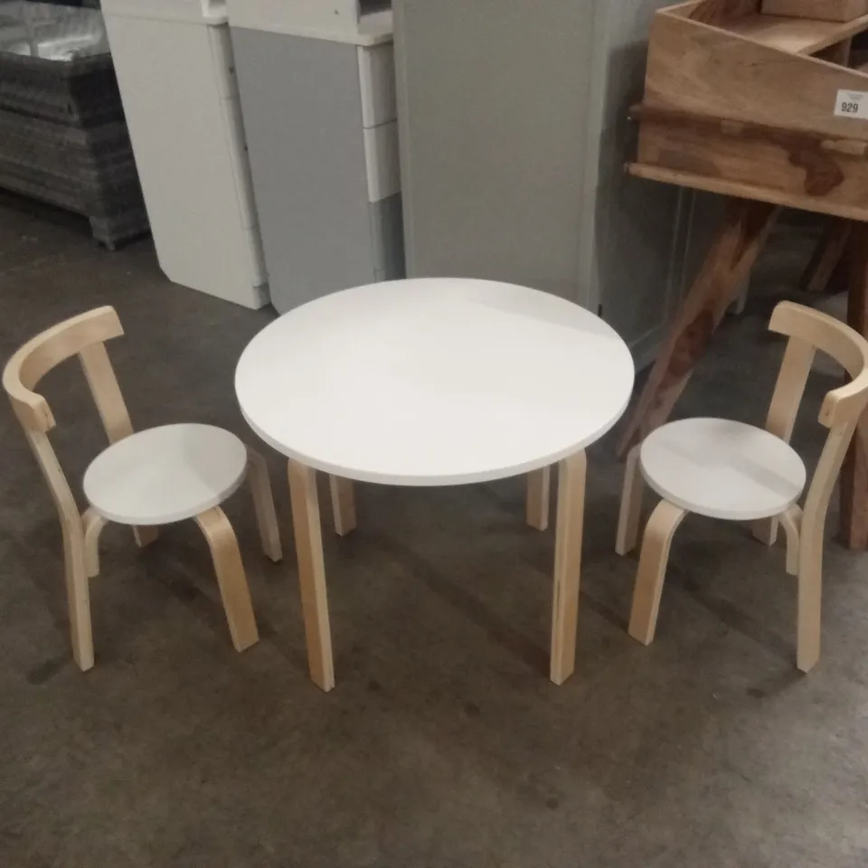 SANITA KIDS 3 PIECE TABLE AND CHAIR SET