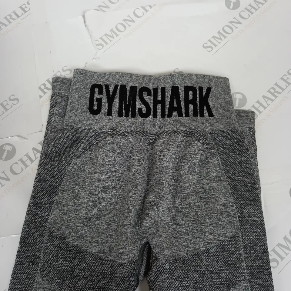 GYM SHARK FLEX HIGH WAISTED LEGGINGS - GREY - XS