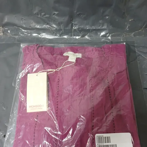 MONSOON LOLA TOP PURPLE SIZE 14