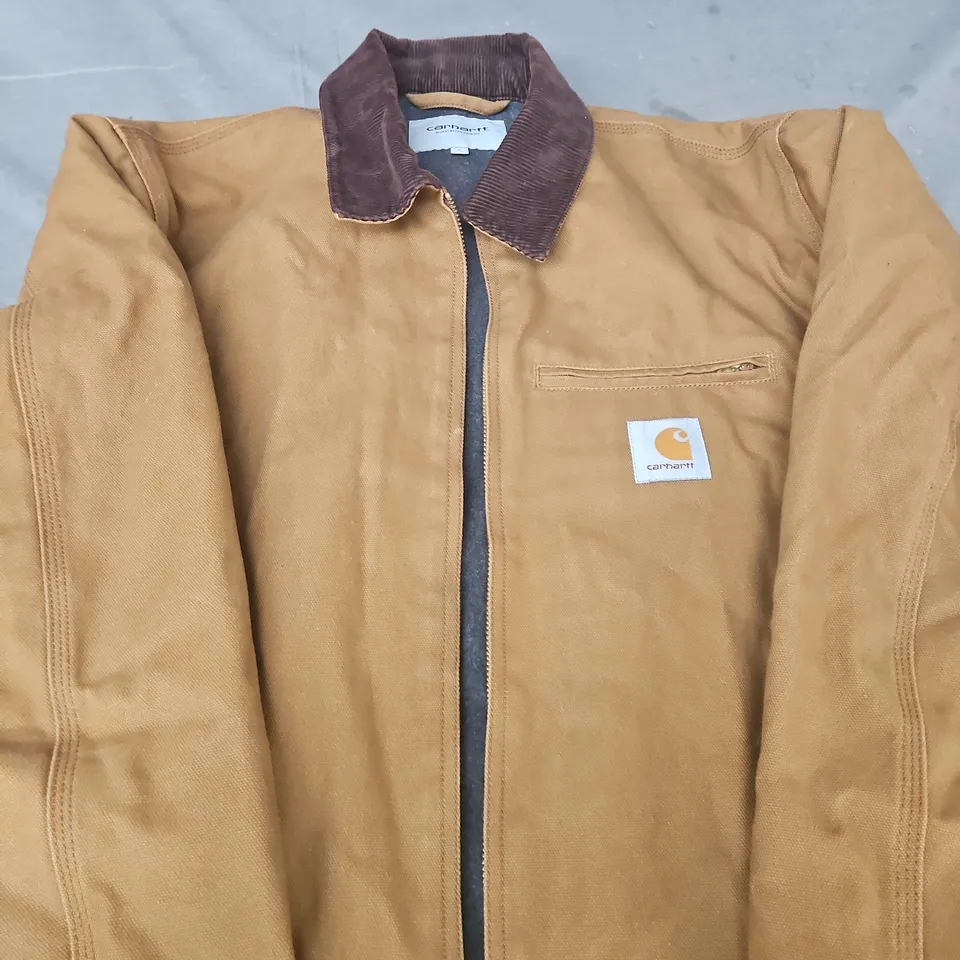 CARHARTT WORK JACKET – CAMEL WITH CORDUROY COLLAR SIZE L