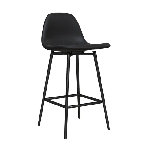 BOXED CALVIN COUNTER STOOL IN PU BLACK (1 BOX)