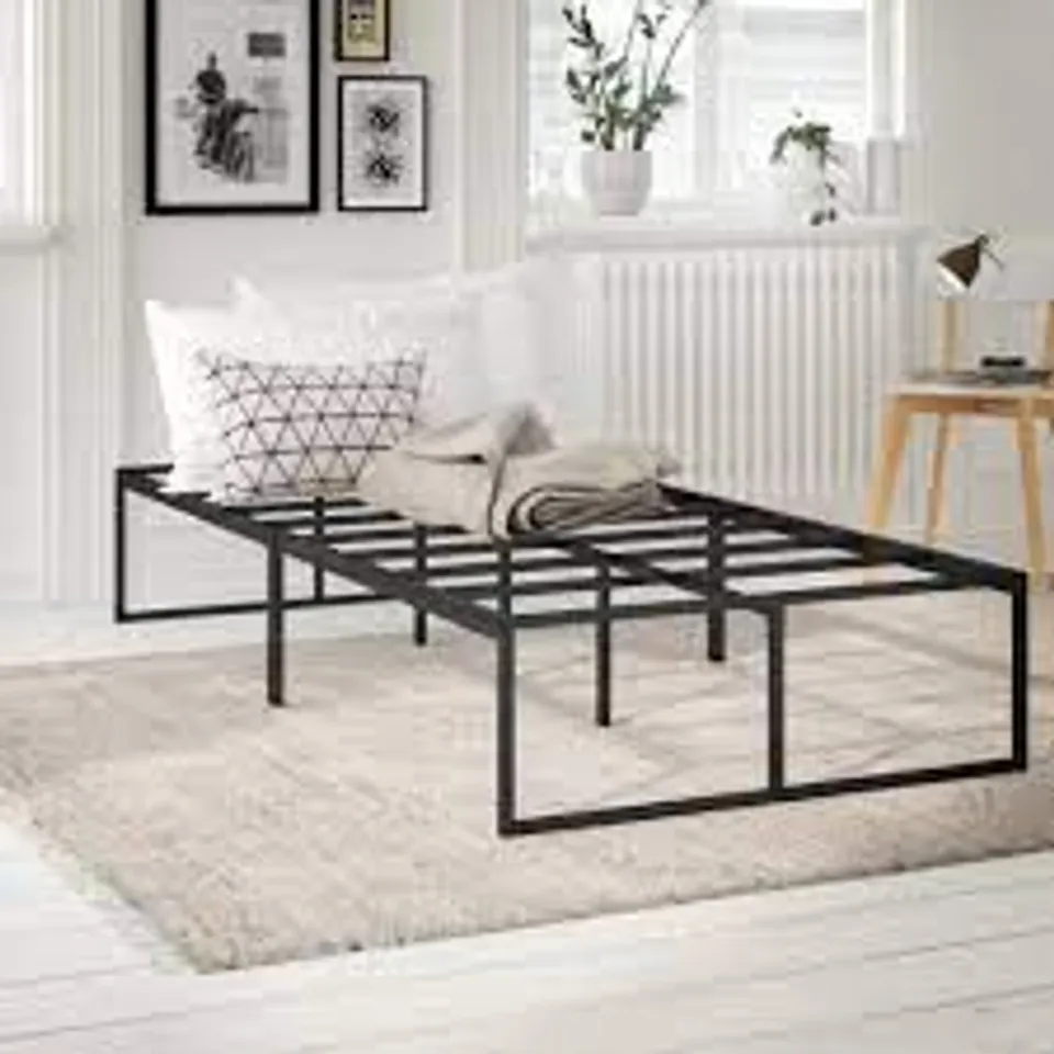 BOXED CORBE MODERN METAL BED FRAME - SINGLE (1 BOX)