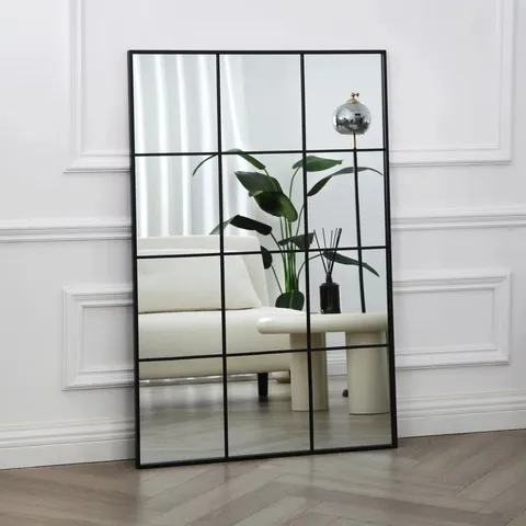 BOXED AION RECTANGLE METAL WALL MIRROR (1 BOX)