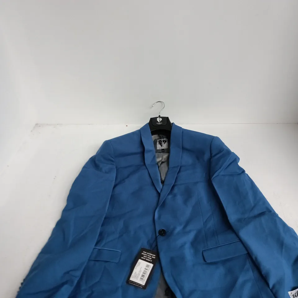 TWISTED TAILOR ELLROY SKINNY FIT SUIT JACKET – FRENCH BLUE, UK 44R