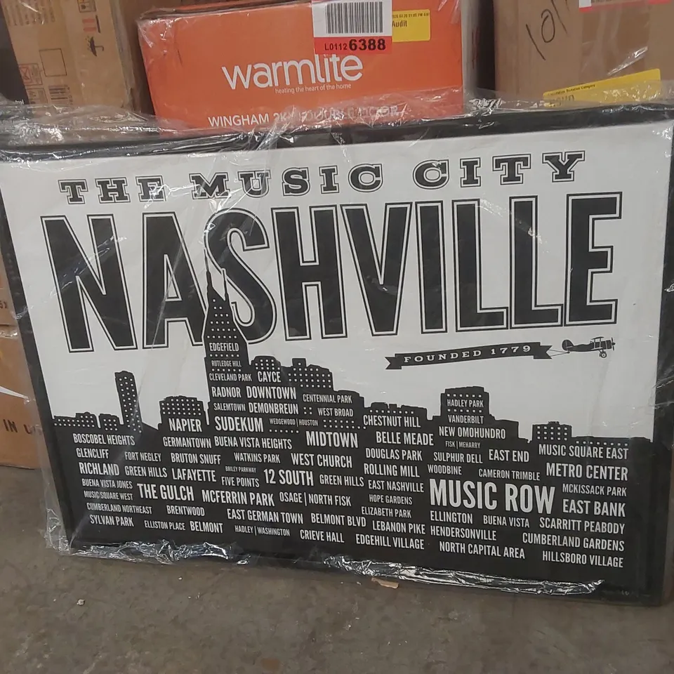 WRAPPED CANVAS NASHVILLE ARTWORK