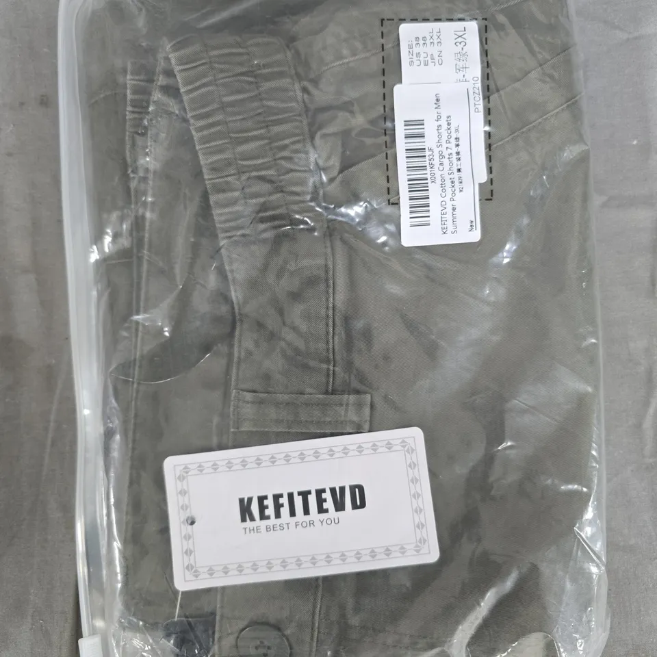 Magcomsen AND KEFITEVD Cargo SHORTS – Olive/Khaki Green, 2 Pairs (US 34 & US 38) – Men's