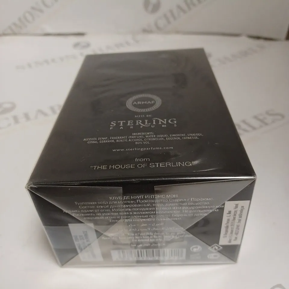 BOXED AND SEALED CLUB DE NUIT EAU DE TOILETTE INTENSE MAN 105ML