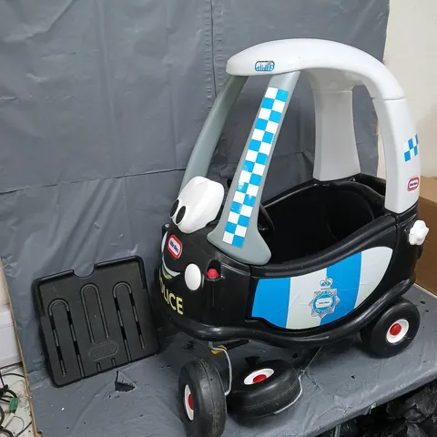 LITTLE TIKES POLICE TOY CAR - DAMAGED - COLLECTION ONLY