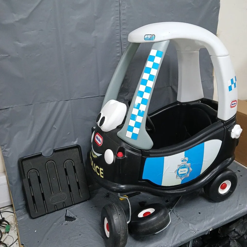 LITTLE TIKES POLICE TOY CAR - DAMAGED - COLLECTION ONLY 
