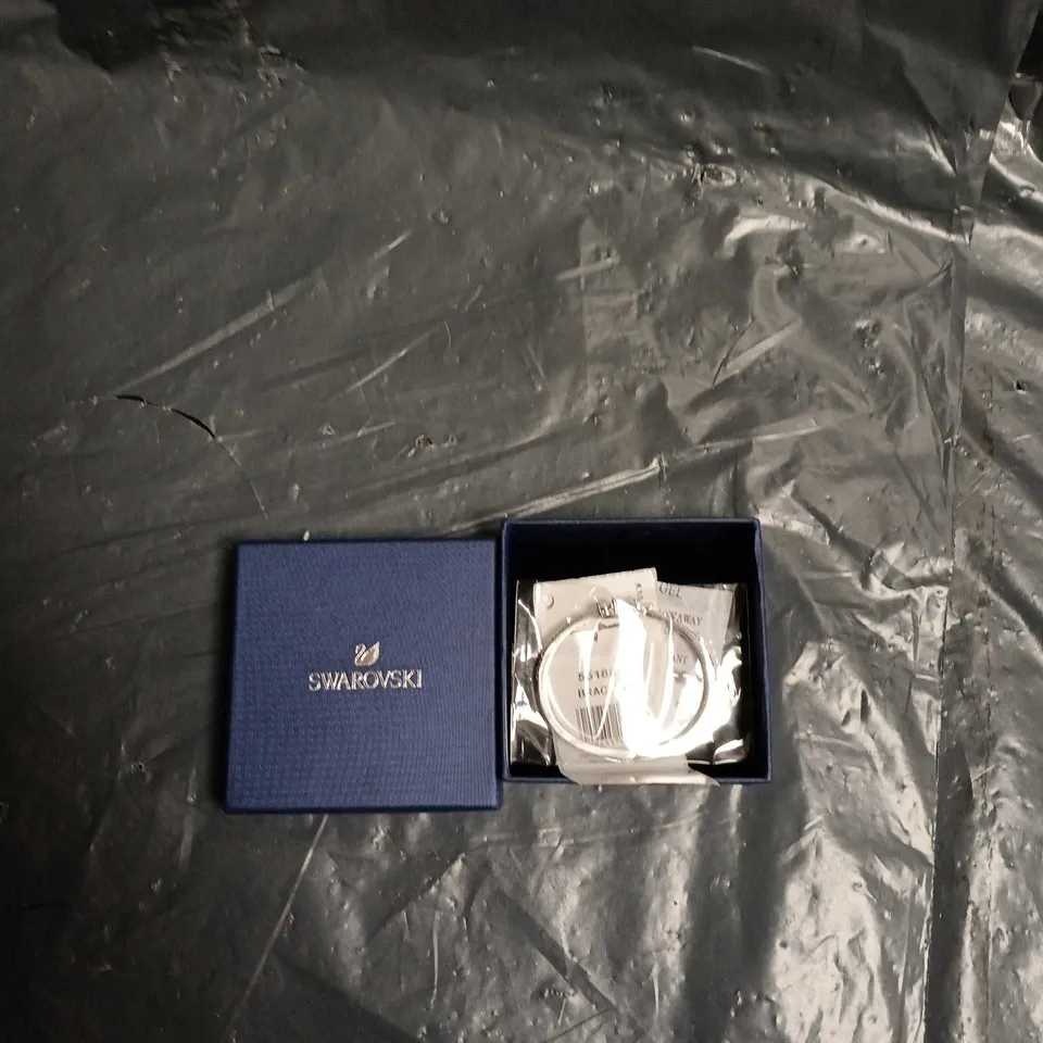 SWAROVSKI BRACELET – SILVER-TONE, IN BLUE PRESENTATION BOX