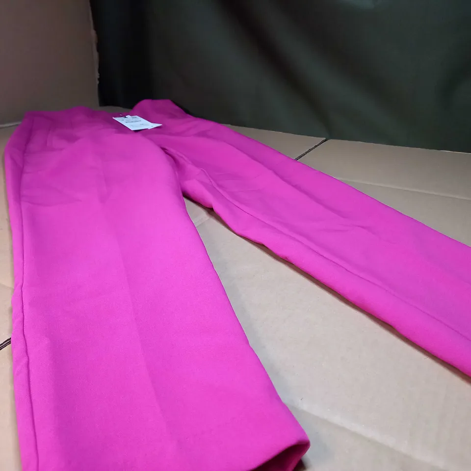 ZARA HOT PINK TAILORED TROUSERS - SMALL