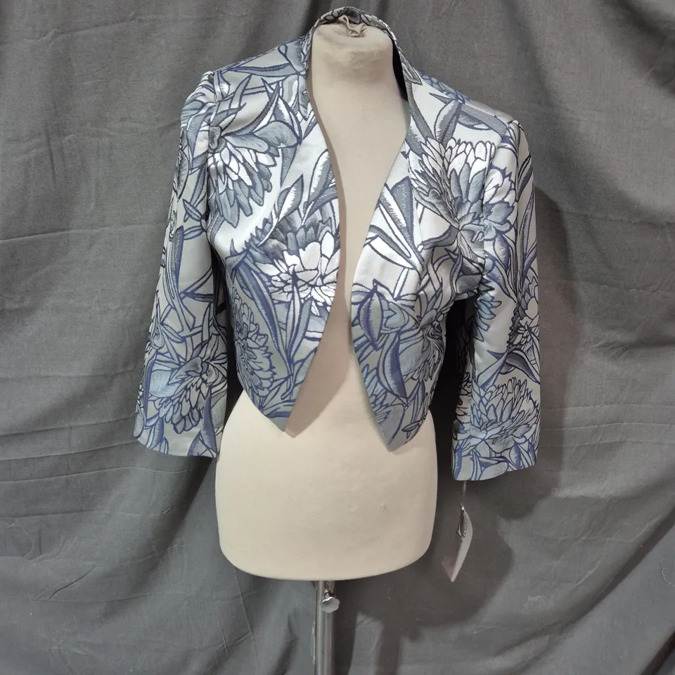 MICHAELA LOUISA WOMEN'S FLORAL CROPPED BLAZER – UK 12 (USA 8)