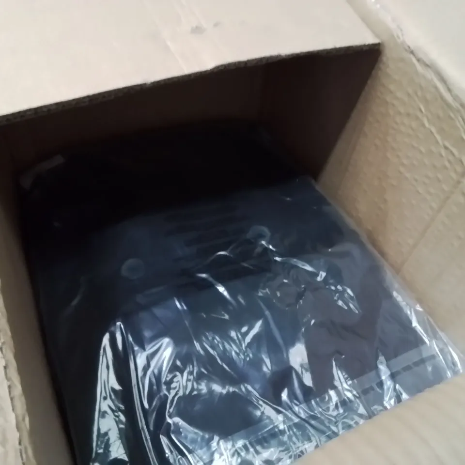 BOXED BRAND NEW APPROXIMATELY 5 JD WILLIAMS HOODED TRENCE JACKET BLACK SIZE 20