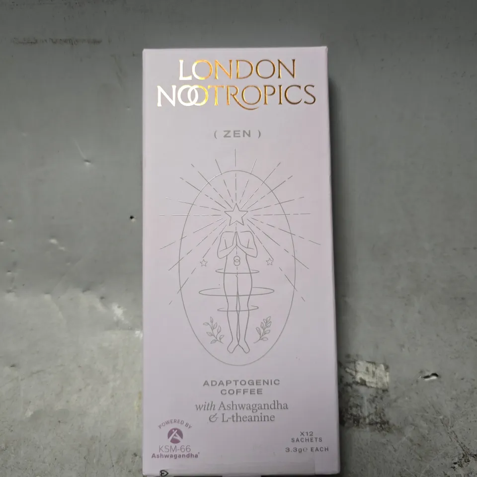 SEALED LONDON NOOTROPICS APOPTOGENIC COFFEE WITH ASHWAGANDHA & L-THEANINE 