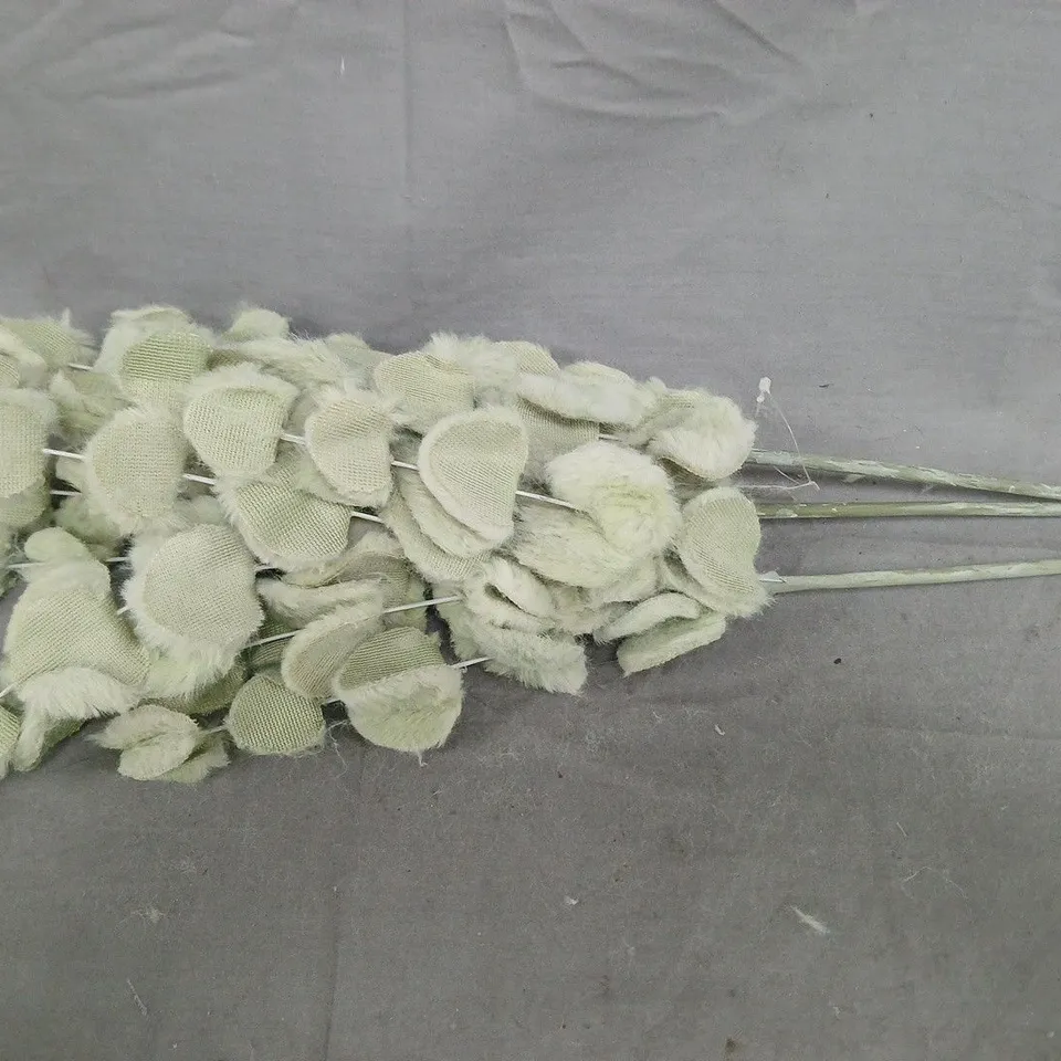 BOXED SET OF 3 FAUX FUR EUCALYPTUS CHRISTMAS TREE PICKS