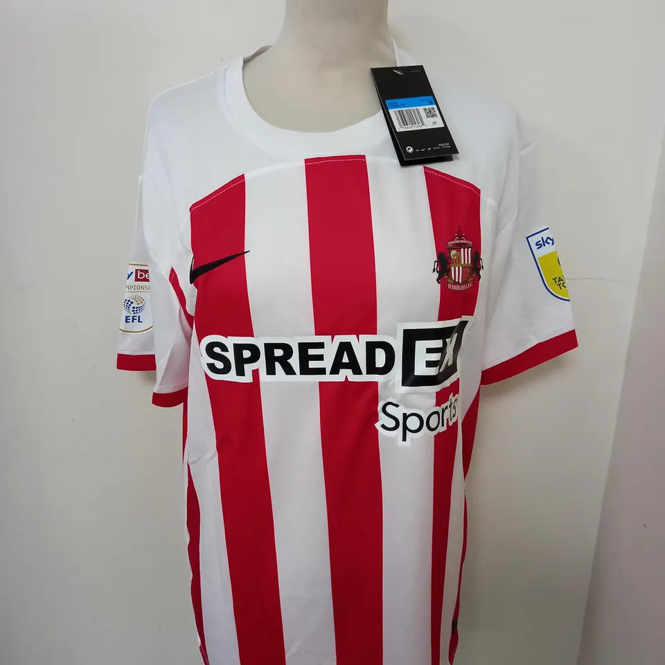 SUNDERLAND FC HOME SHIRT WITH JOBE 7 SIZE M