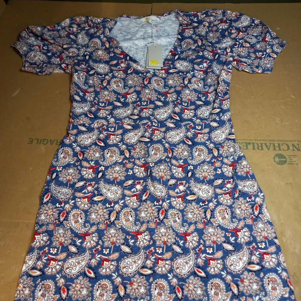 WOMENS BODEN PAILSEY PATTERN DRESS SIZE 12R