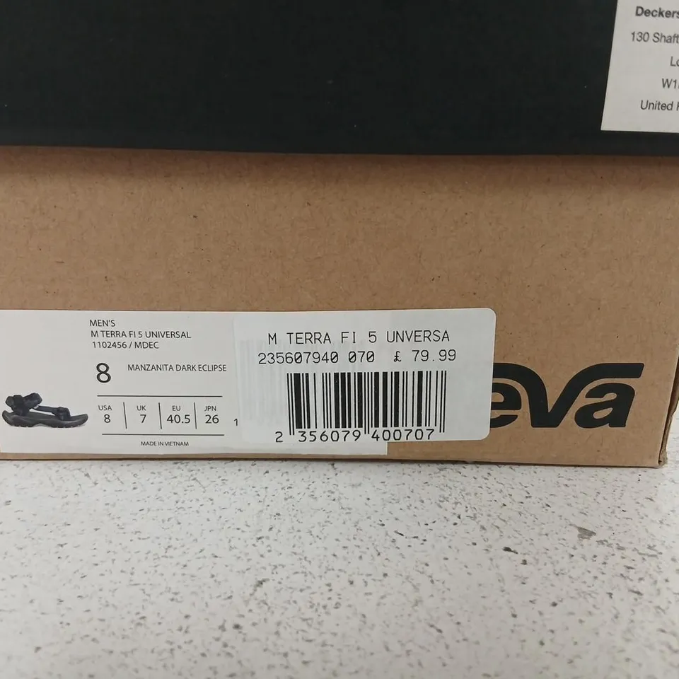 TEVA MEN'S TERRA FI 5 UNIVERSAL SANDALS – MANZANITA/DARK ECLIPSE, UK 7 (US 8, EU 40.5)