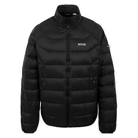 BRAND NEW REGATTA MENS DALENT HOODED LIGHTWEIGHT PADDED JACKET BLACK SIZE 3XL