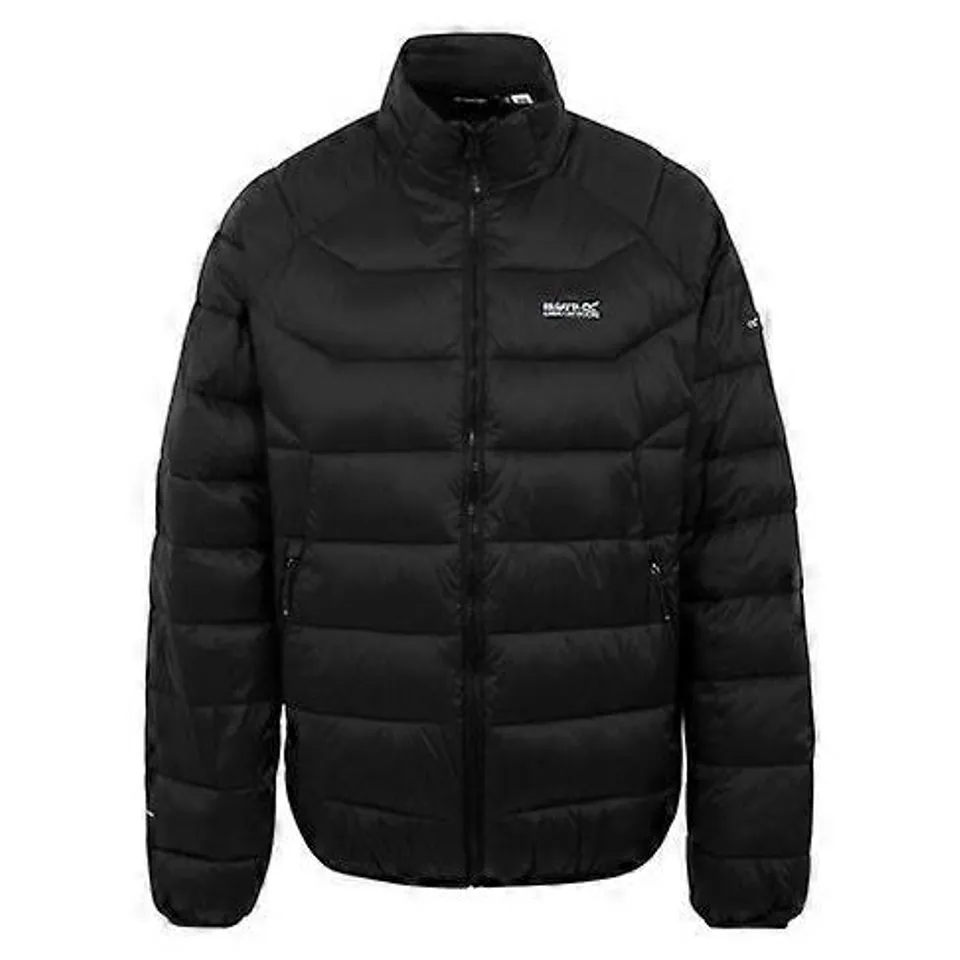 BRAND NEW REGATTA MENS DALENT HOODED LIGHTWEIGHT PADDED JACKET BLACK SIZE 3XL