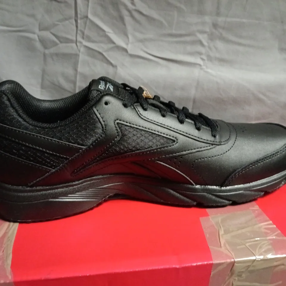 REEBOK WORK N CUSHION 4.0 WALKING SHOES – MEN'S, UK 9, BLACK