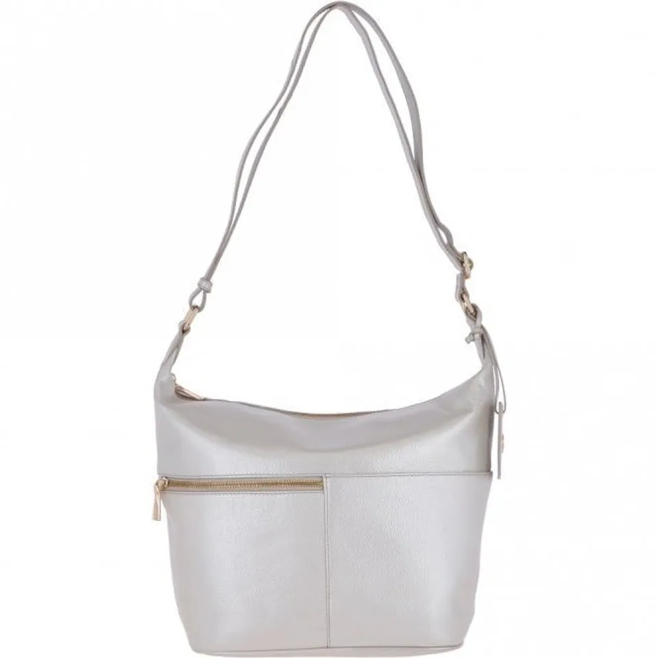 ASHWOOD LEATHER BAG IN SILVER