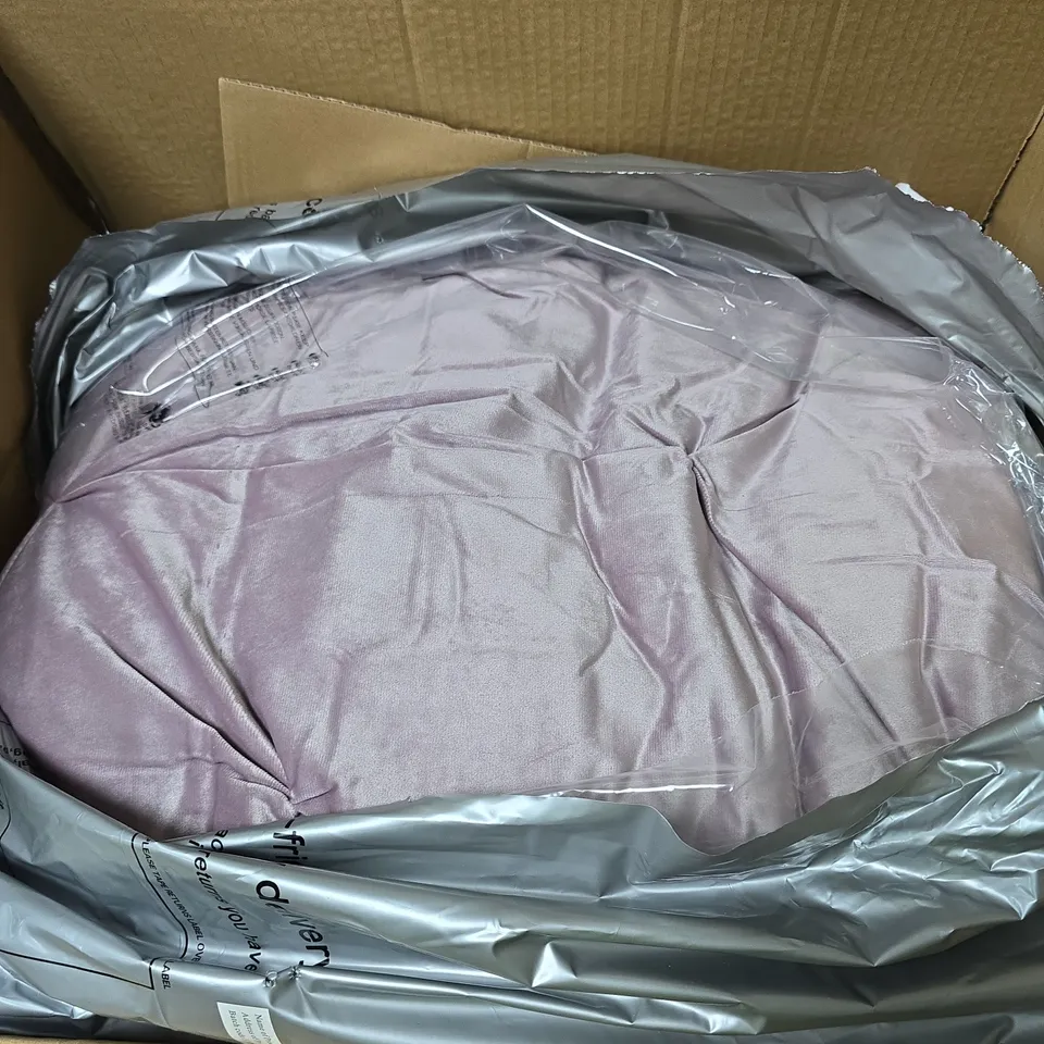 HOME BOSTON VELVET THROW AND SHAMS - 220CM X 240CM - LIGHT PURPLE